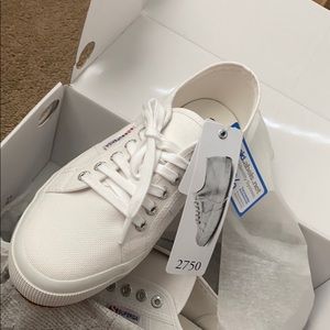 Brand New Superga Cotu Classic White 2750 Sneakers